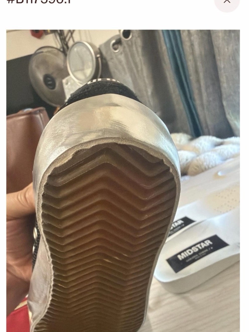 *Authenticated*Golden Goose Deep Blue Mid-Star Sneaker with Leopard star - Picture 15 of 17